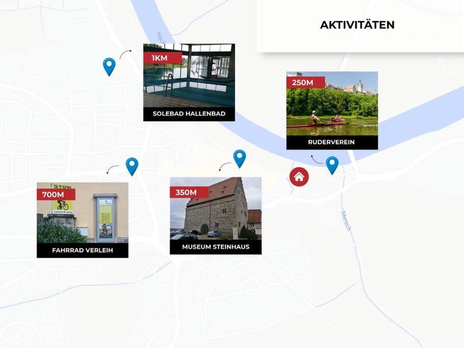 Charmante Wohnung Am Neckar Bad Wimpfen Luaran gambar
